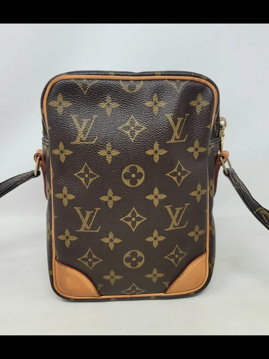 Louis Vuitton Amazone Monogram Canvas Small Crossbody Hand Bag Authentic Vintage - Picture 4 of 14